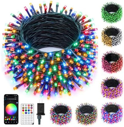 Minetom 82ft 250LED Smart Color Changing Christmas Halloween Tree Lights