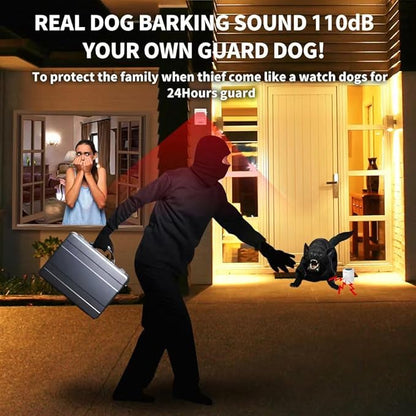 Dog Barking Alarm Motion Detector Outdoor Pir Human Body Motion Sensor Alarm Electronic Alarm Motion Activated Home Security (3 Detectors+ 1 Receiver)