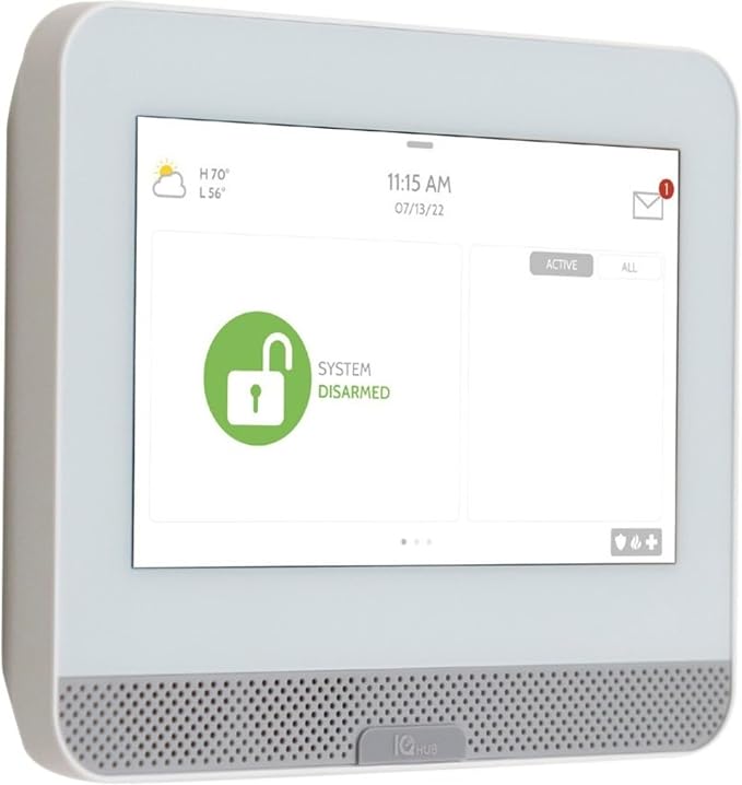 Qolsys IQPH054 Verizon IQ4 Hub PowerG, Whole Home Hub with 7" Touchscreen