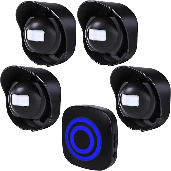 Wireless Driveway Alarm, 328ft Long Range Weatherproof Motion Sensor Alert