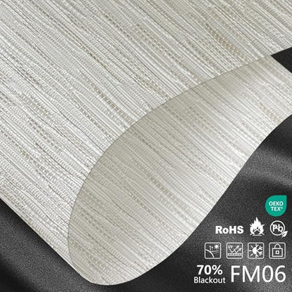 Motorized Light Filtering Roller Shades – Smart Electric Blinds for Living Room, Alexa Google Home Siri, Matter Compatible, Custom Window Shades, Cordless Rechargeable