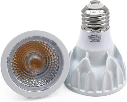 PAR20 LED Bulb 12W Dimmable 3000K Soft White, COB Spotlight 24° Beam Angle, E26 Base for Recessed Lighting, Range Hood, Kitchen Ceiling Lights, 1200LM 90W Equivalent, 2-Pack
