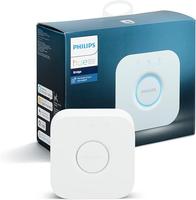 Philips Hue White Smart LED Bulbs (4-Pack) and Hue Bridge