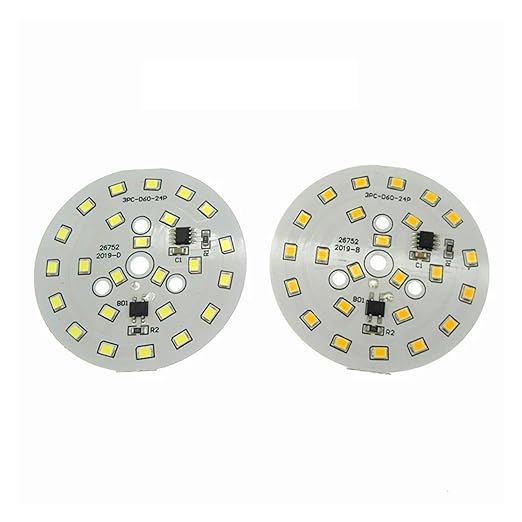 1pcs LED SMD 2835 Chip LED Bulb Lamp 3W 5W 7W 9W 12W 15W 18W AC220V Input Smart IC Driver Cold White Warm White for Bulbs DIY(Warm White 3200K,9W 60MM_1 PCS)