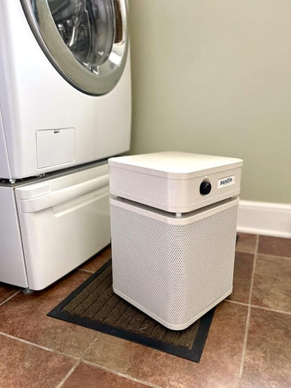 Austin Air HealthMate Plus Junior Air Purifier Sandstone - Advanced 4- Stage Filtration Air Purifiers For Home with Activated Carbon & Zeolite - Ideal as Air Purifiers for Bedroom, Model A250