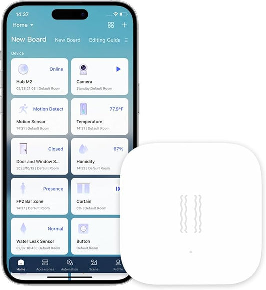 Aqara Zigbee Vibration Sensor, Wireless Mini Glass Break Detector for Alarm System, Home Automation, Requires Aqara Hub (not 3rd-Party), Compatible with Apple HomeKit, Alexa, IFTTT, Home Assistant
