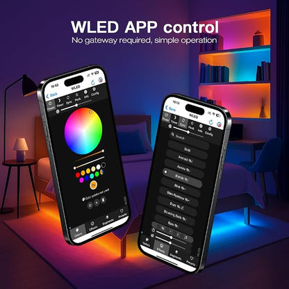 GLEDOPTO Elite ESP32 WLED LED Controller with Ethernet Music Sound Reactive UART Energy Save Relay 20A Pluggable Fuse DIY Dynamic for WS2811 WS2812 SK6812 WS2815 Digital Addressable RGB IC Strip Light