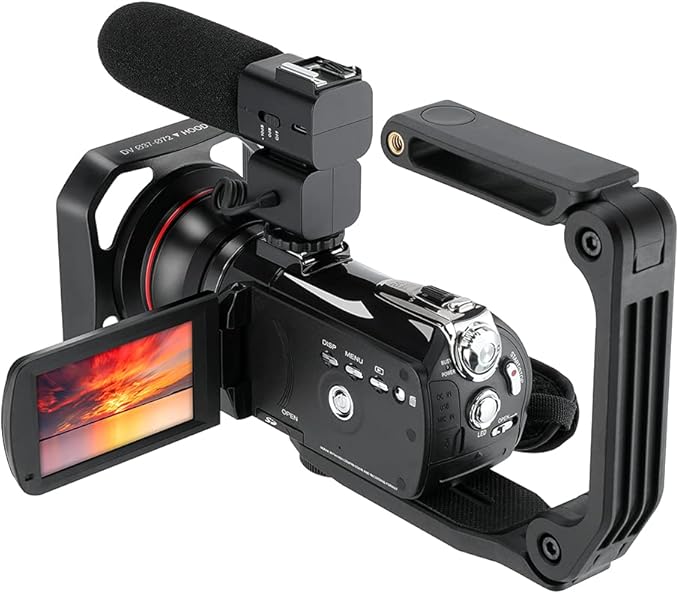 ORDRO Optical Zoom Live Streaming UHD 4K Video Camera Camcorder, AC5 Plus Vlogging Camera for YouTube,Rotatable Touch Screen,Anti Shake, Autofocus,Time-Lapse