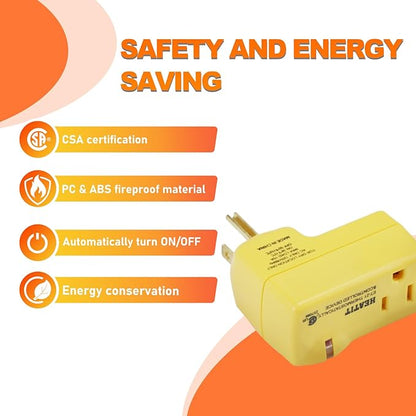 HEATIT ET-21 Freeze Thermostatically Controlled Outlet On at 38F /Off at 50F ET-21-3 3PCS