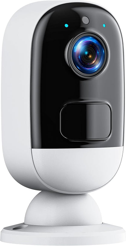 Security Cameras Wireless Outdoor, 3MP Security Camera with Magnetic Base, IP65 Waterproof, 2-Way Talk, AI Motion Detection Spotlight Siren Alarm Cameras for Home Security