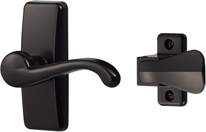 Ideal Security GL Lever Handle Set for Storm Doors and Screen Doors, Storm Door Handle Replacement, Screen Door Handle, Matte Black