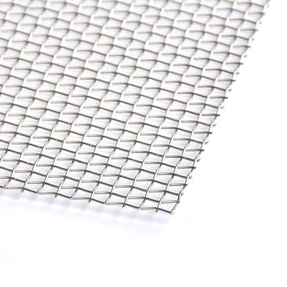 TIMESETL 3 Pcs Stainless Steel Woven Wire 5 Mesh - 12" x 8"(30x21cm) Metal Security Guard Garden Screen Cabinets Mesh