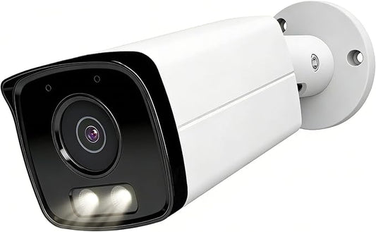 UNILOOK 4K Bullet PoE IP Camera Outdoor, 8MP Wired Security IP Camera with Audio, AI Human Vehicle Detection, 100ft Smart Color Night Vision, 2.8mm Lens, Waterproof, Micro SD Slot(up to 512GB), NDAA