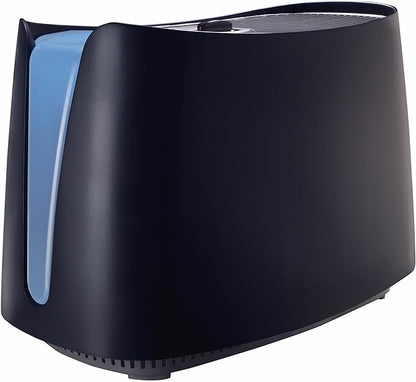 Honeywell Cool Moisture Humidifier For Bedroom, Medium Rooms, 1.1 Gallon, Invisible Moisture Humidifier for Baby, Kids, Quiet, Easy to Clean, UV Technology, Black, HCM350B