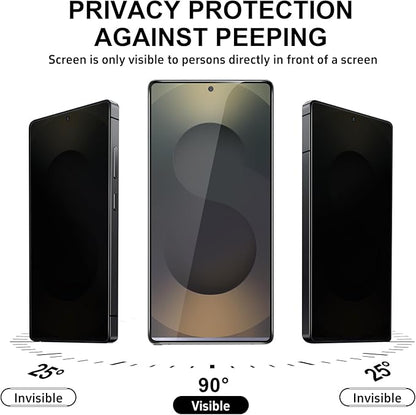 3 Pack for Samsung Galaxy S25 Ultra Privacy Screen Protector Tempered Glass 6.9inch Private Saver Anti-Spy Eye Protection Anti-Scratch Full Coverage