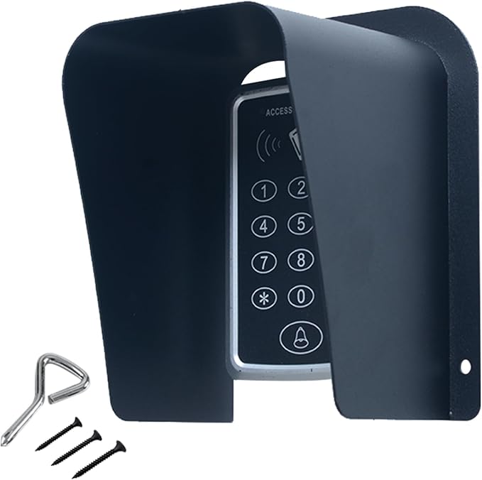 Doorbell Rain Cover Large Metal Access Control Cover Protector Camera Video Doorbell Cold Rolled Steel Shell Outdoor Keypad Shield