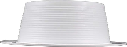 NICOR Lighting 6 inch White Recessed Baffle Trim, Fits 6 inch Housings (17510) (Pack of 2)
