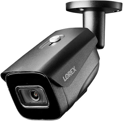 Lorex 4K (8MP) Smart IP Bullet Security Camera with Listen-in Audio and Real-Time 30FPS Recording - Black