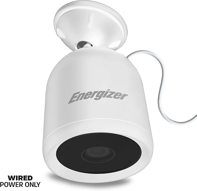 Energizer Smart Outdoor 1080P Security Camera with 2-Way Audio, Night Vision, Instant Alerts, Cloud Storage, Remote Access, Voice Control Compatible with Alexa & Google Assistant, Black