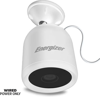 Energizer Smart Outdoor 1080P Security Camera with 2-Way Audio, Night Vision, Instant Alerts, Cloud Storage, Remote Access, Voice Control Compatible with Alexa & Google Assistant, Black
