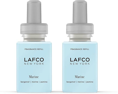 LAFCO New York Pura Smart Device Refill, Marine - Pack of 2 - Vial Delivers Up to 2 Weeks of Fragrance Life - Made in the USA