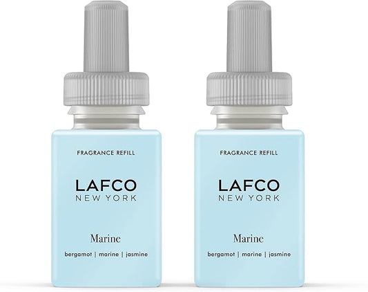 LAFCO New York Pura Smart Device Refill, Marine - Pack of 2 - Vial Delivers Up to 2 Weeks of Fragrance Life - Made in the USA