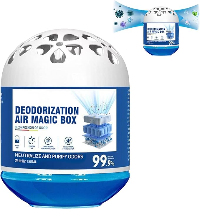 Indoor Dust Removal Air Magic Box,Multi-Functional Magic Box,Automatic Dust Collection Air Box for Home,Air Freshener,Air Essence Box for Pet Areas Bathroom Any Room,Long-Lasting Freshness