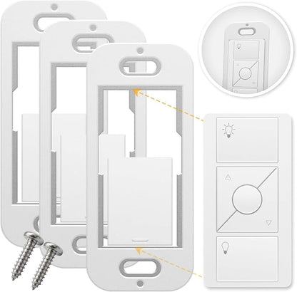 SplashNColor Wallplate Brackets for Lutron Caseta Pico Remote, 3-Pack – Seamless Remote Snap-in Installation Wall Bracket for Lutron Smart Switch, Durable Wall Mount Design for Lutron Pico Remote