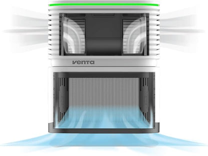 AP735 AeroStyle Compact Air Purifier in Black with Voice & App Control, Triple Filtration for Spaces up to 800ft²: Pre-Filter, H13 Filter with 99.97% Filtration Efficiency & Activated Carbon Filter