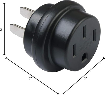 Progressive Industries 50AXP Extension Plug, Black/Silver, 50 Amp