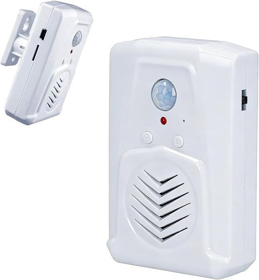 PIR Motion Activated Sound Player - Haunted House Scream Box Speaker,Voice Replaceable & Microphone Built-in,idea for Door Greeter, Entry Alert,Sale Advertising