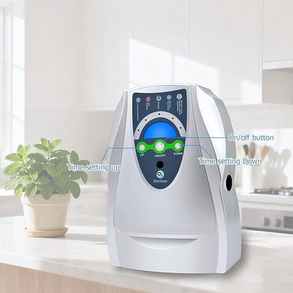 Ozone Machine Generator,Multipurpose Water Ozonator with Timer for Air,Water,Food,Home,Room,Car
