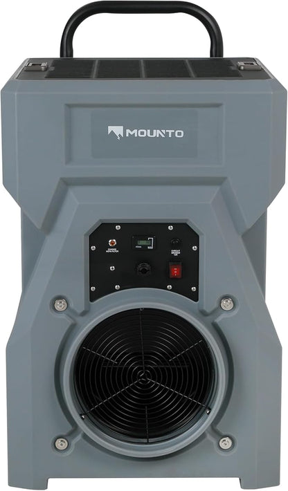 MOUNTO 1000cfm Portable Industrial Air Purifier Negative Air Scrubber - Powerful 1HP Motor, True HEPA Filter, 2-Speed, Handle and wheels 3-Year Warranty
