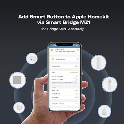 THIRDREALITY ZigBee Smart Button with Smart Bridge MZ1, 3-Way Remote Control,Compatible with Google Home, Apple Home, SmartThings, Home Assistant etc.
