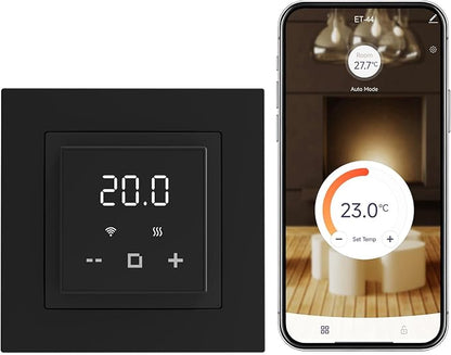 HEATIT WiFi Programmable Thermostat for Electric Floor Heating, Touchscreen