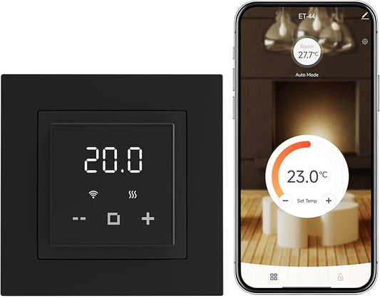 HEATIT WiFi Programmable Thermostat for Electric Floor Heating, Touchscreen