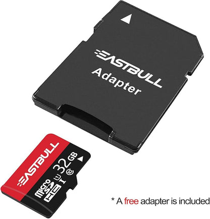 EASTBULL 32GB 5-Pack of Micro SD Cards, 32GB SD Cards Pack Full HD Video 90MB/s UHS-I U1 Micro SDHC Class 10 for Surveillance Security Cam (5 Units and 2 Adapters)