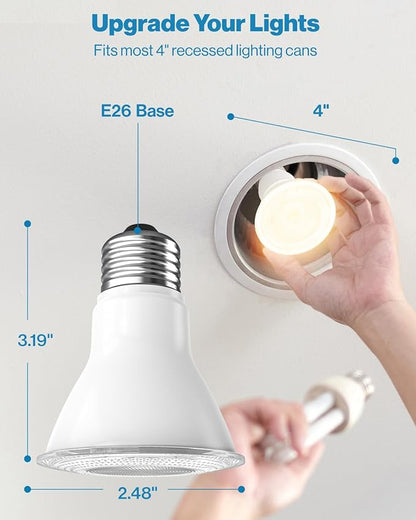 Sunco 50 Pack PAR20 LED Bulbs, Flood Light Bulb Outdoor, 500 LM, 7W (50W Equivalent), 4000K Cool White, E26 Medium Base, Dimmable, Track Lighting for Indoor/Outdoor Use, Wet Rated UL