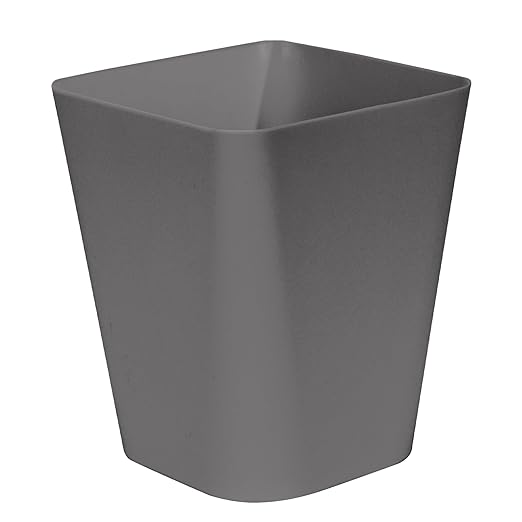 Trash Can - Small Waste basketbin - 1.8 Gallon- for Office,Home,Bathroom,Kitchen - Grey
