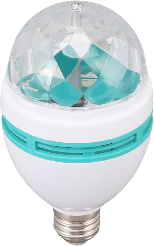 Smart Light Bulb, RGB Auto Changing Light Bulb, E26 Base Rotating RGB Light Bulb Dancing Light Bulb for Party Bar Wedding