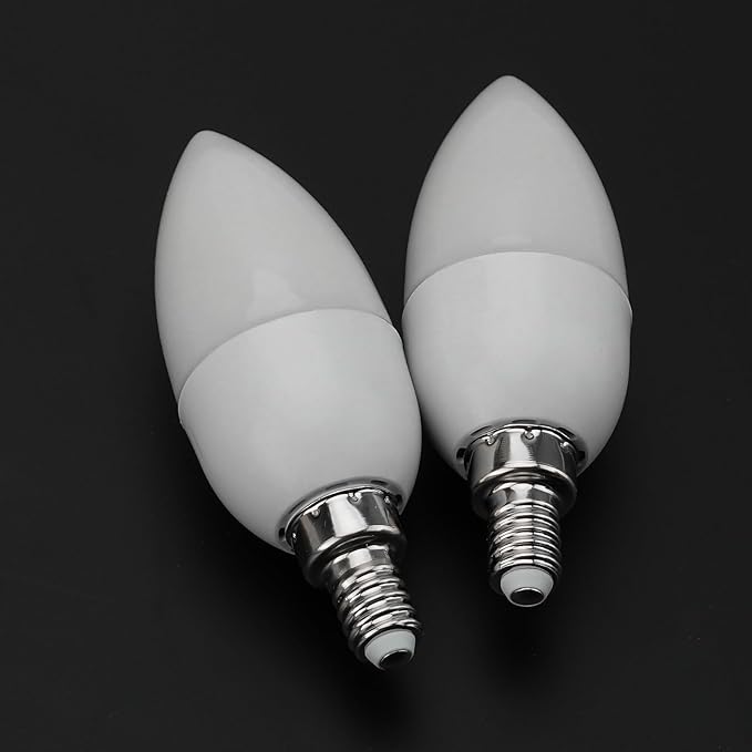 Bestview Flickering Light Bulbs,3 Modes Led Flame Effect Light Bulb, Smart E12 Chandelier Base Candle Fire Light Bulb for Halloween, Christmas,Party, Porch, Indoor&Outdoor Home Decoration -6 Pack