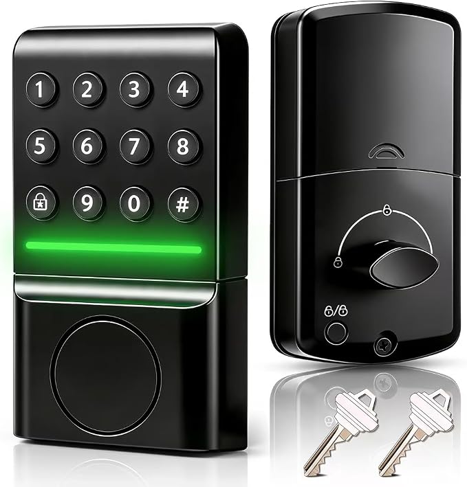 SEPOX® Keyless Entry Deadbolt, Offline Smart Keypad Doorlock, LED Indicator