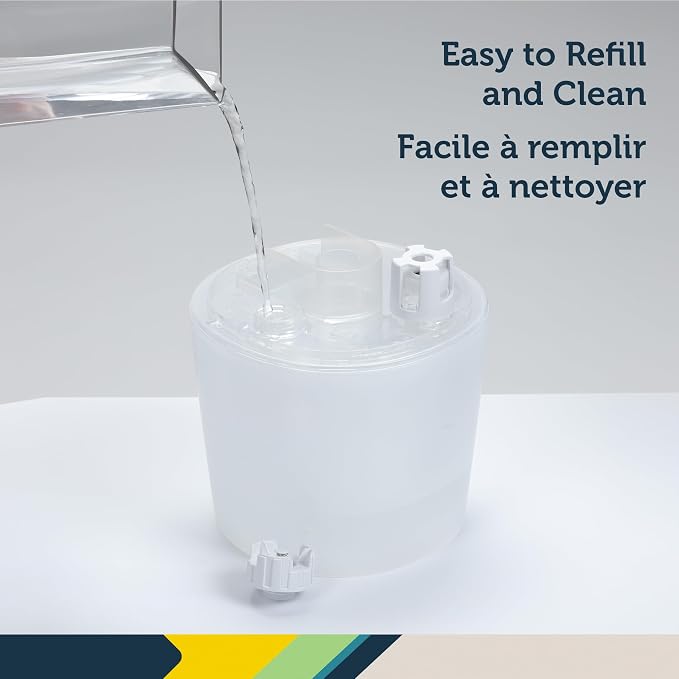 Safety 1st Humid Control Filter Free Humidifier, Detects temperature and humidity levels, White