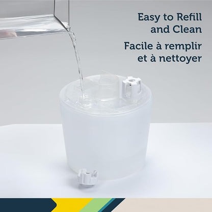 Safety 1st Humid Control Filter Free Humidifier, Detects temperature and humidity levels, White