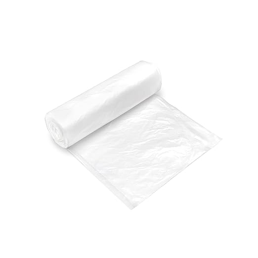 Inteplast Group VALH3340N16 33 gallon Capacity, 39" Length x 33" Width x 14 Mic Thickness, Natural Color, HDPE Commercial Coreless Valu-Plus Institutional Trash Can Liner (Case of 10 Roll, 25 Bags per