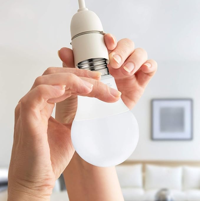 KOR 6 Pack A19 LED Light Bulb, 60W Equivalent, 4000K Cool White, 800 Lumens, Efficient 9 Watt Replacement Bulbs with E26 Standard Base, 15000 Long Life Hours, Non-Dimmable, 80+ CRI, UL Listed