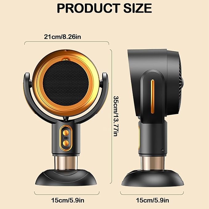 Puffhide Purifier & Smoke Away Purifier Fan Portable Adjustable Angle Tabletop Smoke Purifier Filters for Indoor BBQ, Hot Pot & Kitchen