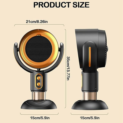 Puffhide Purifier & Smoke Away Purifier Fan Portable Adjustable Angle Tabletop Smoke Purifier Filters for Indoor BBQ, Hot Pot & Kitchen