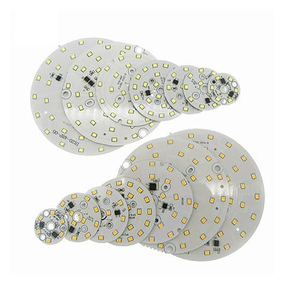1pcs LED SMD 2835 Chip LED Bulb Lamp 3W 5W 7W 9W 12W 15W 18W AC220V Input Smart IC Driver Cold White Warm White for Bulbs DIY(Warm White 3200K,9W 60MM_1 PCS)