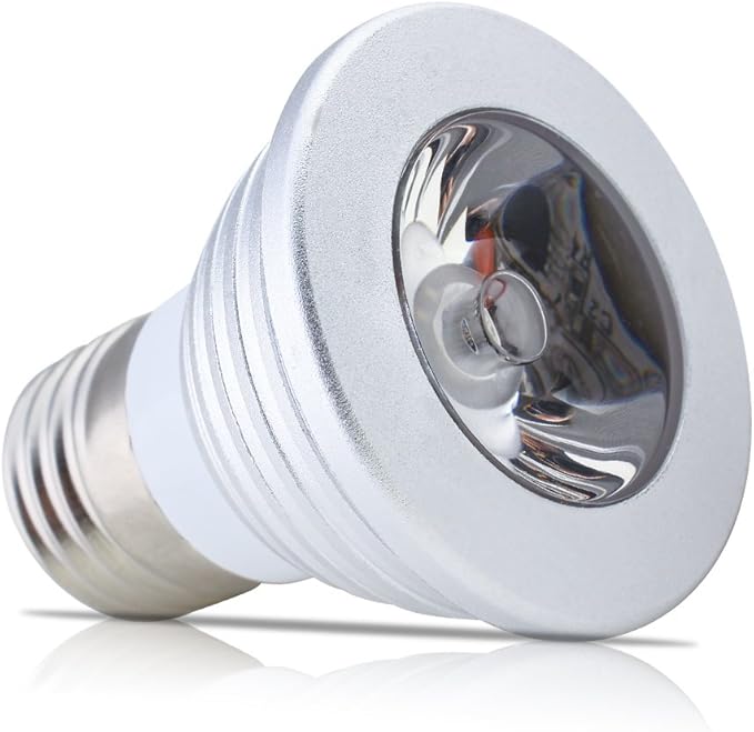 Mengjay 1 Pcs Dimmable E27 3W Led Bulb RGB LED Spotlight Smart Led Lamp with Remote
